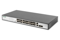 Ethernet Switch, unmanaged, 24 Ports, 100 Mbit/s, 100-240 VAC, DN-95343