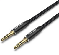 Vention 3.5mm jack/M -> 3.5mm jack/M, (audio,szövet), 2m, kábel