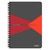 Leitz Office spirálfüzet karton borítóval, A5, kockás, piros