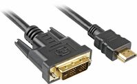 Video Cable Adapter 2 M Hdmi , Dvi-D Black ,