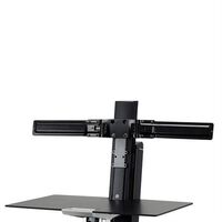 Dual Monitor Double-Hinged Bow 63.5 Cm (25") Black Desk Egyéb