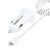 Lightning Car Charger With Coiled Cable, 1M Coiled Lightning Cable, 12W, White, 2 Port Usb Car Charger Adapter For Phones And