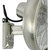 Ventilador de pared con mando a distancia, H x A x P 460 x 460 x 350 mm, cromado.