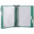 Wandsichttafelsystem A5 grau Metall mit 10 Sichttafeln grün