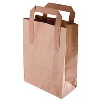 Fiesta Green Recycled Paper Carrier Bags n Brown - Large - Pack Quantity - 250