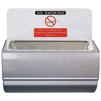 Bolero Wall Mounted Ashtray Made of Stainless Steel for Clubs and Restaurants