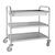 Vogue Deep Tray Clearing Trolley 940X855X535mm Stainless Steel Catering Cart