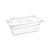 Vogue 1/4 Gastronorm Container Made of Clear Polycarbonate - 2.4L