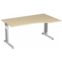 Schreibtisch Geramöbel C Fuß Flex S-618305 (WEISS)