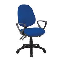 Medium back operator chair with 3 lever mechanism