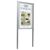 Freestanding outdoor noticeboards