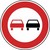 Verkehrszeichen VZ 276 Überholverbot für Kraftfahrzeuge aller Art, Ø 750, Alform, RA 1