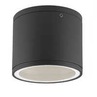 Outdoor Aufbau-Downlight IP54 für GX53 Leuchtmittel (exkl.), Ø 10.8cm / Höhe 9.2cm, Aluminium / Glas, Anthrazit