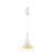 Leuchtenschirm LALU® CONE 15 MIX&MATCH, H:17 cm, weiß/gold