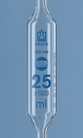 100,0ml Pipetas aforadas clase AS AR-Glass® 1 aforo graduación en azul