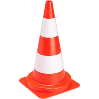 GISS 868015 SIGNALLING CONE PVC 50CM ORANGE/RETROREFLECTIVE WHITE