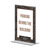 Tabletop Display / Menu Card Stand / Menu Card Holder "T-Shape", in rigid PVC, clear | A6 25 mm