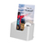 Leaflet Holder / Wall Mounted Leaflet Holder / Tabletop Leaflet Stand / Leaflet Holder "Colour" | white A5 45 mm