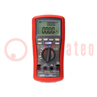 Meter: insulation resistance; LCD; Sampling: 5x/s; True RMS AC