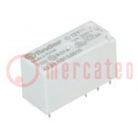 Relay: electromagnetic; SPDT; Ucoil: 12VDC; 30A; 16A/250VAC; PCB