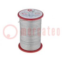 Silver plated copper wires; 1mm; 500g; Cu,silver plated; 72m