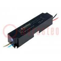 Power supply: switching; LED; 10W; 36÷50VDC; 0.2A; 90÷264VAC; IP67