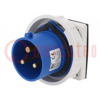 Connector: AC supply; socket; male; 32A; 400VAC; IEC 60309; IP67