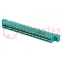 Connector: card edge; PIN: 72; soldering; on PCBs; gold-plated