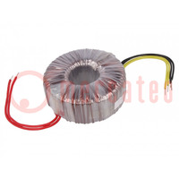 Transformer: toroidal; 200VA; 230VAC; 12V; 24V; 8.33A; 4.16A; H: 50mm