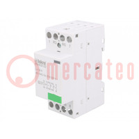 Contactor: 4-pole installation; 32A; 230VAC; NC x2 + NO x2