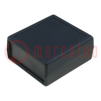 Enclosure: with panel; X: 63mm; Y: 69mm; Z: 30mm; ABS; black