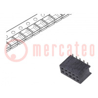 Socket; pin strips; Minitek127®; female; PIN: 10; vertical; 1.27mm
