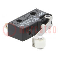 Microswitch SNAP ACTION; 6A/250VAC; 0.1A/80VDC; with roller