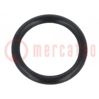 O-ring gasket; NBR caoutchouc; Thk: 2mm; Øint: 13mm; black