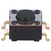 Microswitch TACT; SPST; Pos: 2; 0.01A/28VDC; 6.2x6.2x4.4mm; 4.4mm