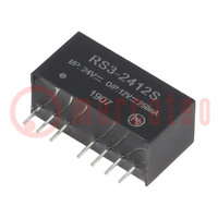 Converter: DC/DC; 3W; Uin: 18÷36V; Uout: 12VDC; Iout: 250mA; SIP8