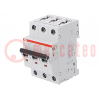 Installatieautomaat; 400VAC; Inom: 16A; Polen: 3; op DIN-rail; 6kA