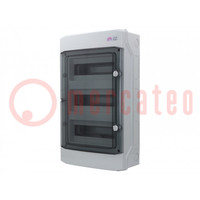 Enclosure: for modular components; IP65; light grey; Series: ECH