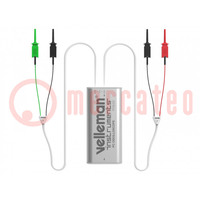 PC connected oscilloscope; 500kHz; Ch: 2; Input coupling: AC, DC