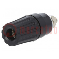 Connector: 4mm banana; socket; 35A; 30VAC; 60VDC; black; -25÷100°C