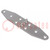 Hinge; Width: 40mm; A2 stainless steel; H: 185mm