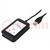 Lector RFID; 4,3÷5,5V; USB; antena; Alcance: 100mm; 88x56x18mm