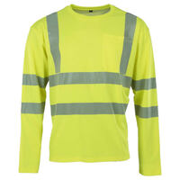 Asatex Prevent Premium Warnschutzshirt gelb, Größen: S - 5XL, Farbe: gelb Version: 06 - Größe: 3XL