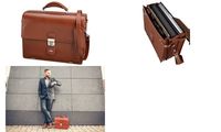 Alassio Aktentasche "MOCCA", Leder, cognac-farben (5317698)