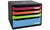 EXACOMPTA Schubladenbox BIG-BOX PLUS, 4 Schübe, harlekin (8702266)