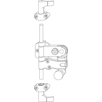 Produktbild zu MACO RUSTICO Stangen-Ladenverschluss 2F o. Schließzapfen Hebel 116mm,schwarz