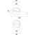 Skizze zu SH-Drückerhalbgarnitur GRAZ auf Rosette PZ, verzinkt schwarz passiviert