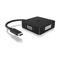 Adapter IcyBox 4in1 Video Adapter USB-C -> VGA/HDMI/DVI-D