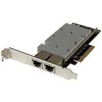 StarTech.com 2 Port PCI Express 10GBase-T Ethernet Netzwerkkarte mit Intel X540 Chip