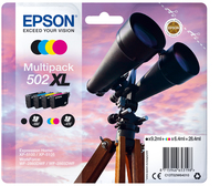 Epson 502XL tintapatron 1 dB Eredeti Nagy (XL) kapacitású Fekete, Cián, Magenta, Sárga